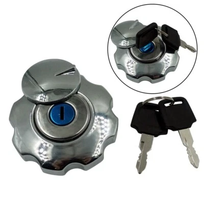 Universal Aluminum Alloy/Motorcycle Locking Fuel Cap ATV Gas Fuel Tank Cap Cover - Image 1 of 4