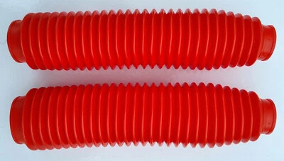 Soufflets de fourche rouges Yamaha 125 (200) DTR DTRE / XT 600 E - Photo 1/3