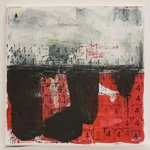No.617 Original Abstract Modern Minimal Contemporary Painting By K.A.Davis - Picture 1 of 12