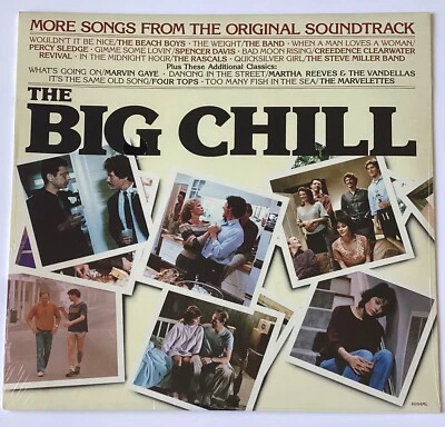 THE BIG CHILL, MORE SONGS~ Beach Boys/Gaye/CCR *SEALED* Orig 1984 Soundtrack LP - Image 1 of 4