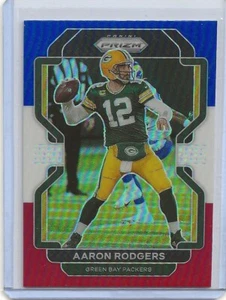 2021 PANINI PRIZM #138 AARON RODGERS RED/WHITE & BLUE PRIZM INSERT - Picture 1 of 1