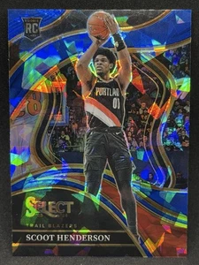 Scoot Henderson 2023-24 Panini Select Courtside #269 Cracked Ice Prizm (RC) - Picture 1 of 2