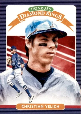 2020 Panini Donruss - Diamond Kings Christian Yelich #5 - Image 1 of 2