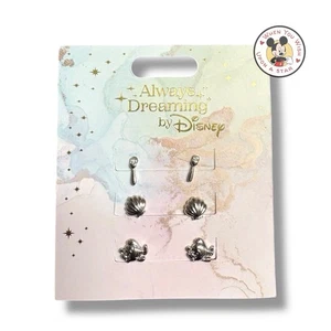 2025 Disney Parks Always Dreaming The Little Mermaid Earrings Set of 3 NEW - Picture 1 of 4