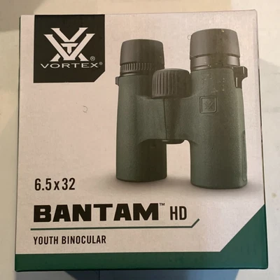 Vortex Bantam HD 6.5x32mm Youth Binocular, Green, 4.9in, 14.4oz, BTM-6532 - Image 1 of 2