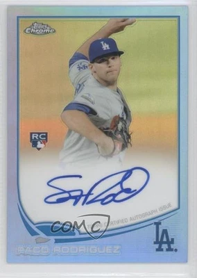 2013 Topps Chrome Blue Refractor Rookie Auto /199 Paco Rodriguez #182 Auto RC - Image 1 of 2