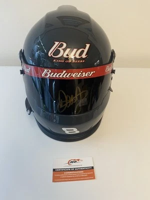 Réplica de casco Bud #8 de tamaño completo autografiado por Dale Earnhardt Jr 2025 Foto 1 de 4