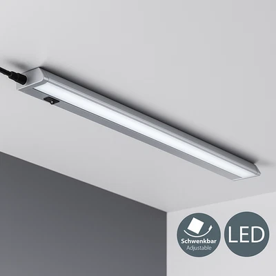 LED Unterbau Leuchte Licht Leiste silberfarben neutralweiß 9W 1000lm - Bild 1 von 2