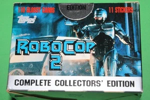 Juego de 110 cartas RoboCop 2 Collectors PELÍCULA SELLADA DE FÁBRICA + JUEGO DE 11 PEGATINAS 1990 - Imagen 1 de 8