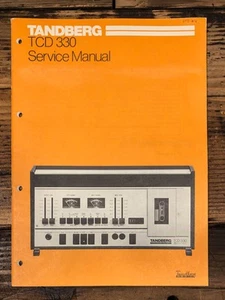 Tandberg TCD-330 Cassette Service Manual *Original* - Picture 1 of 1