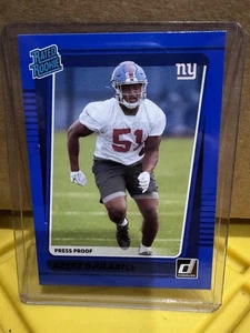 2021 Panini Azeez Ojulari 323 Donruss RATED ROOKIE PRESS PROOF BLUE - Picture 1 of 1