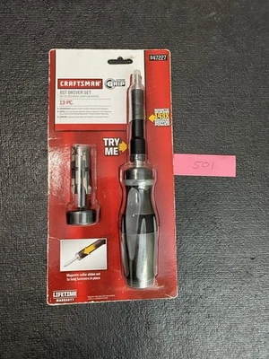 Sears Craftsman Extreme Grip Bit Driver Set 47227 NOS 13pc Screwdriver Soft Grip - Image 1 of 2
