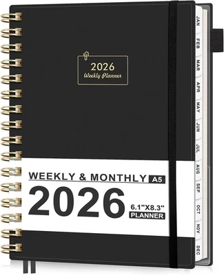 AHGXG 2026 Planner - 2026 Planner Weekly and Monthly from Jan. 2026 - Dec. 2026, Calen