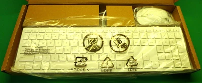 NUEVO HP Blanco Cheddar Teclado y Ratón Combo 928517-001 Foto 1 de 4