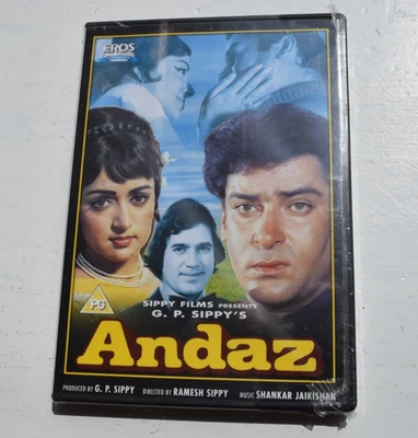 ANDAZ ~ BOLLYWOOD DVD (7) ~ shammi kapoor, hema malini, rajesh khanna, simi g - Image 1 of 2