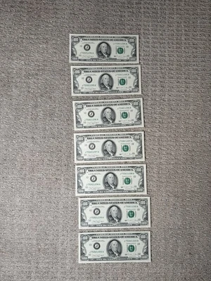 Series 1990 US One Hundred Dollar Bill $100 Kansas City In Sequence Small Face - Image 1 of 2