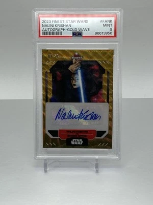 2023 Topps Star Wars Finest Autograph Nalini Krishan Barriss Offee 3/50 PSA 9 - Image 1 of 2