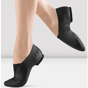 New! BLOCH Super Jazz Slip On Shoe Black Juniors Ladies Size 4.5 - Picture 1 of 7