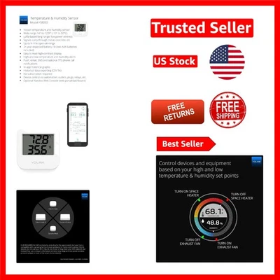 Smart Wireless Temperature & Humidity Sensor for Fridge & Greenhouse Monitoring - Image 1 of 4