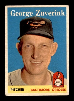 1958 Topps #6 George Zuverink   VG/VGEX X3534649 - Image 1 of 3
