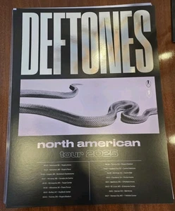 DEFTONES North American 2025 Official Tour Poster From Concert Toronto Canada - Picture 1 of 5