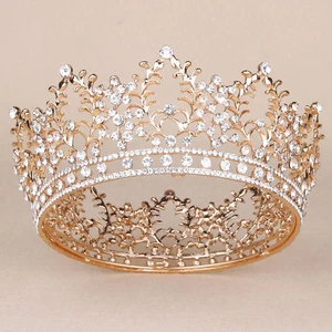 Kronen für Damen, Vofler Queen Diadem Barock Vintage Kristall Strass Stirnband - Bild 1 von 12