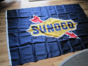 Vintage Sunoco Flag Mult-Construction Double Sided - Picture 1 of 4