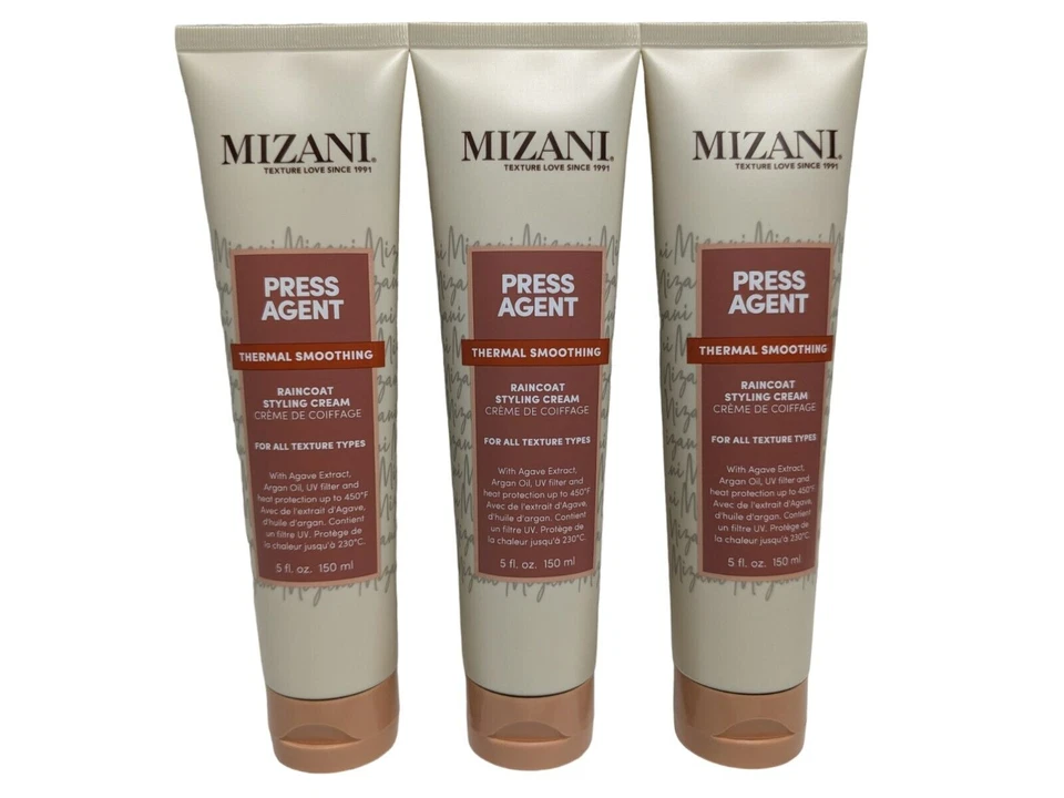 MIZANI Press Agent 3 Pack Trio Pack Thermal Smoothing Styling Cream 5oz NEW - Image 1 of 2