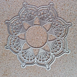 2 Pc Mandala  Cutting Die Craft  up to 13cm wide NEW - Picture 1 of 2
