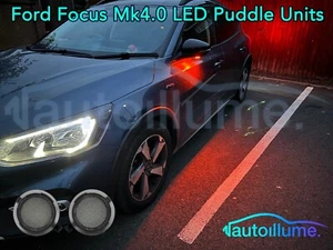 Espejo lateral LED para Ford Mondeo Mk5 Focus Mk4 Kuga S-Max ST ZS naranja - Imagen 1 de 3