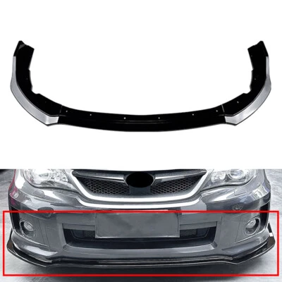 Fit Subaru Impreza WRX STI 2011-2014 12 13 Front Bumper Spoiler Splitter Lip Foto 1 de 4