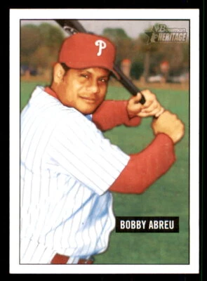 2005 Bowman Heritage #52 Bobby Abreu - Philadelphia Phillies - Image 1 of 3