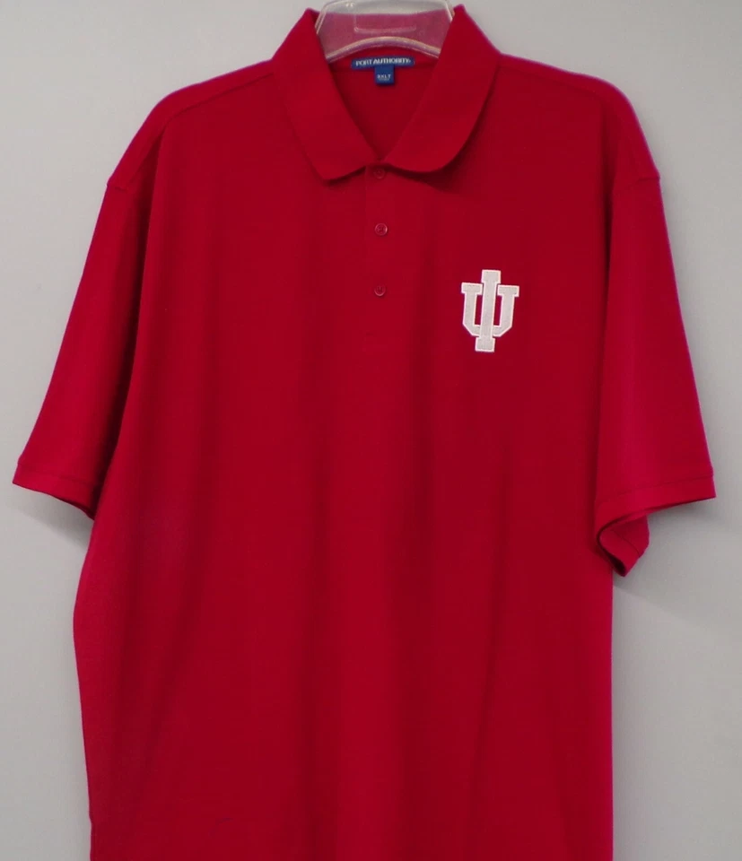 Indiana University Hoosiers NCAA Mens Embroidered Polo Shirt XS-6X, LT-4XLT New - Image 1 of 1