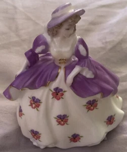 Coalport Fairest Flowers Small Figurine Pansy Compton & Woodhouse - Picture 1 of 6