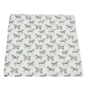 Lot of 4 Pomegranate Tableware Placemats Equestrian Pattern Pure Cotton - Picture 1 of 9