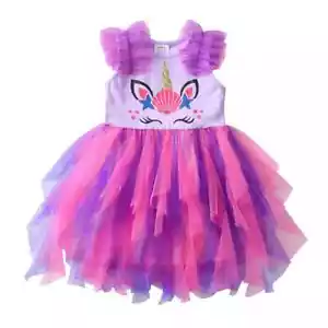 New Girls Toddler Tutu,Sequined,Mermaide, Unicorn,Star, Birthday Party Dress - Picture 1 of 33