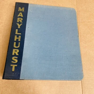 Carpeta universitaria vintage MARLHURST de 3 anillos 1,5" azul escuela de Oregón Foto 1 de 4