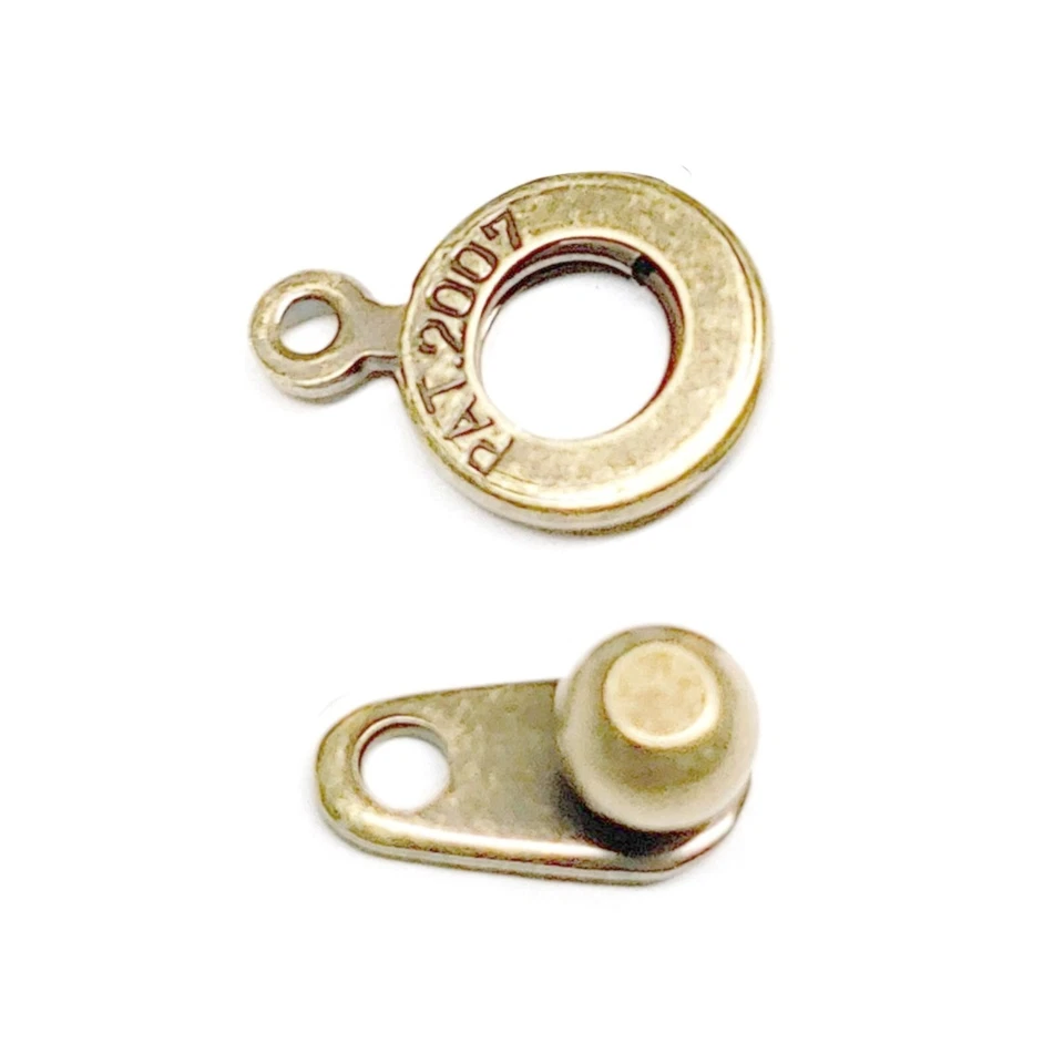 Cierres de bola y enchufe chapados en oro de 8 mm (6/paquete.), Cierres a presión de alta calidad Foto 1 de 1