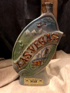 1969 Jim Beam Commemorative Decanter for 'Las Vegas',Hoover Dam and Lake Mead - Picture 1 of 6