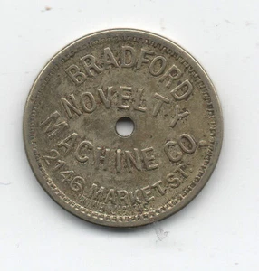1910 5c Handelsmedaille Bradford Novelty Machine Co SF CA - Bild 1 von 2