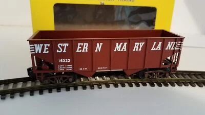 S American Models 3202 Western Maryland #16322 2-Bay Ribbed Hopper Car - Image 1 of 4