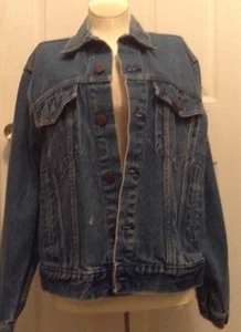 Sears Roebuck Denim Trucker Jean Jacket Size 40 Reg. Vintage - Picture 1 of 5