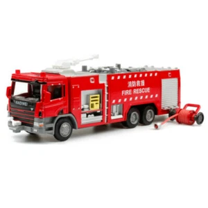 Kaidiwei 1/50 Water tank truck rescue fire police vehicle Diecast Model Car Gift - Picture 1 of 10