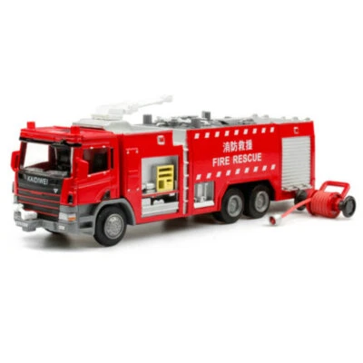 Kaidiwei 1/50 Water tank truck rescue fire police vehicle Diecast Model Car Gift - Image 1 of 4