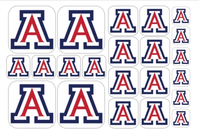 Arizona Wildcats Team Stickers - Multiple Sizes/Glossy/Matte - Free Shipping