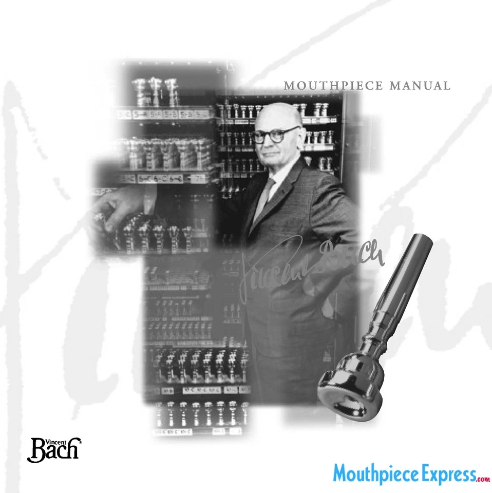 Genuine Bach 1hc Silver Trumpet Mouthpiece Standard 10 Backbore & 27 Throat