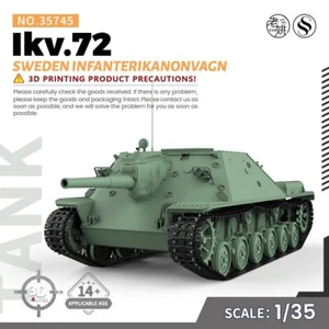 SSMODEL SS35745 1/35 kit modellino militare Svezia Fanterikanonvagn Ikv.72 - Foto 1 di 5