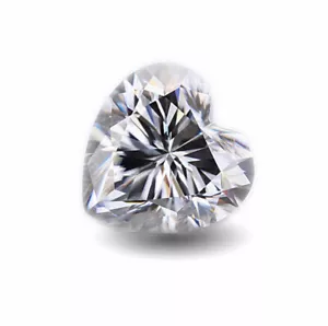 Loose CVD 2 Pcs lab Grown Diamond 6 mm Heart D - F GIE Certified Diamond - Picture 1 of 9