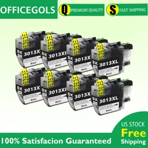 8× BLACK LC3013XL Ink Cartridges for Brother MFCJ497DW/J690DW/J895DW/J491DW - Picture 1 of 6