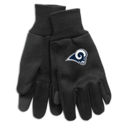 Los Angeles Rams Technology Gloves NEW! Free Ship One Size Fits Most Cover
